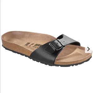 Birkenstock Madrid One-Strap Comfort Sandal Woman’s Black Sz 7.5